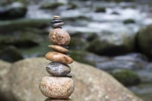 rocks balanced on top of each other