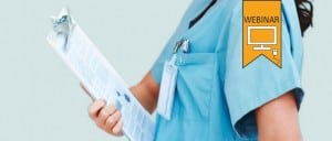 Photo of a health professional holding a clipboard