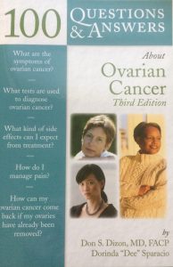 Cover image of 100 questions about ovarian cancer