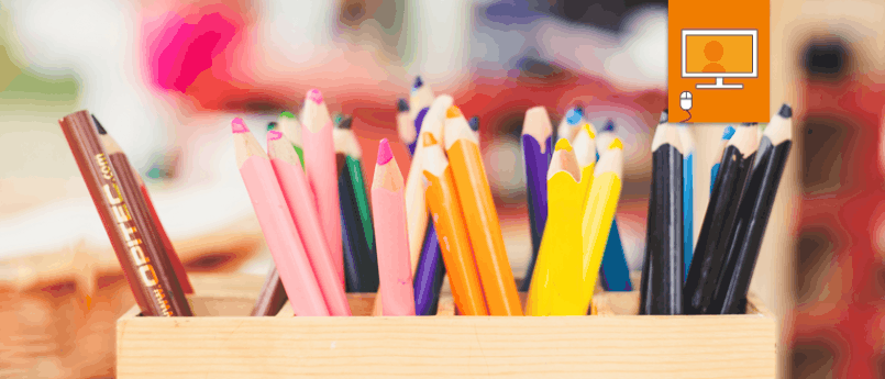 color pencils in holder