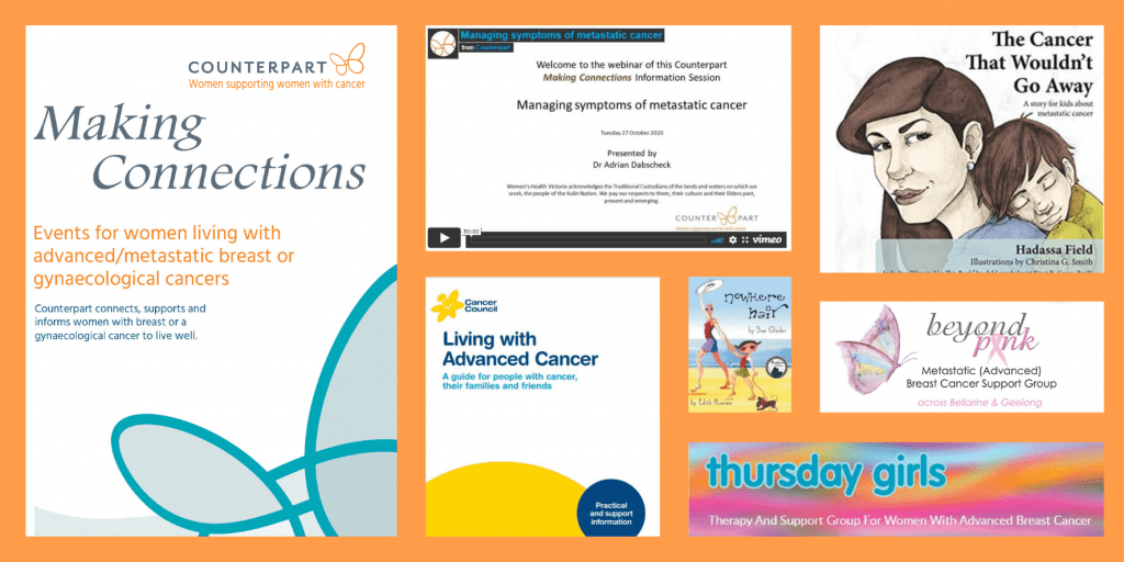 leaflets and books about advanced cancer
