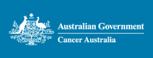 Cancer Australia logo with the Australian Government emblem