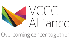 VCCC Alliance logo. Overcoming cancer together