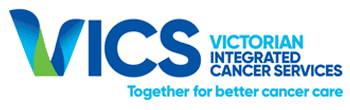 VICS Victorian Integrated Cancer Services logo. 'Together for better cancer care'.