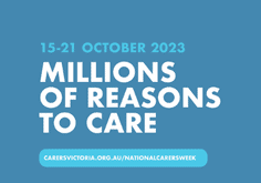 15-21 October 2023
Millions of reasons to care
White text on a blue background.