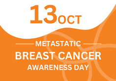13 Oct
Metastatic breast cancer awareness day.
white text on an orange background.