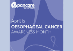 Pancare Foundation Oesophageal Cancer Awareness Month graphic. Features Pancare logo.